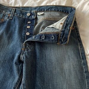 Levi’s 501 Jeans Original Button Fly 100% Cotton Denim Old Stock NWOT